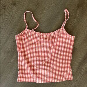 Grey Bandit Gingham Tank Top
